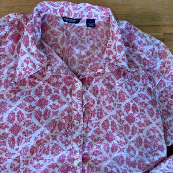American Eagle outfitters size XL extra large button down 100% cotton shirt - Picture 5 of 6